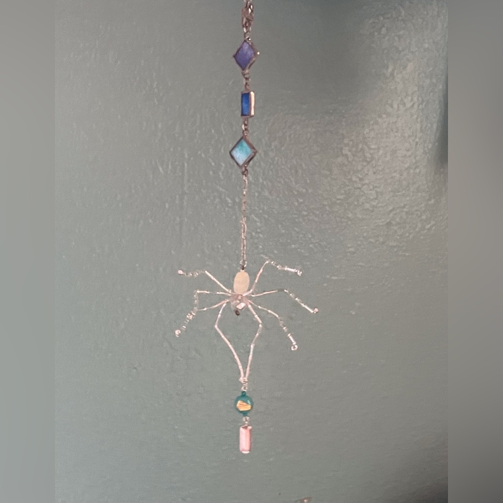 World Dream Spider Sun-Catcher Garden Collection  OOAK #4 of 10